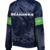 College Navy Seattle Seahawks Line Up Varsity Jacket