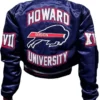 Howard University Bison Blue Satin Jacket