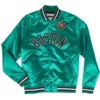 Lightweight Boston Celtics Blue Satin Jacket