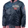 New Orleans Pelicans The Diamond Classic Navy Satin Jacket