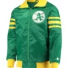 Oakland A’s Cooperstown Collection The Captain III Kelly Green Jacket