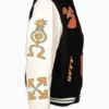 Black and Orange Off White Graphics Jacket