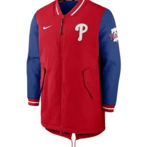 Philadelphia Phillies Dugout Performance Blue and Red Jacket