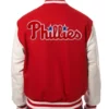 Philadelphia Phillies Letterman Red and White Jacket