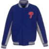 Accent Philadelphia Phillies Varsity Blue and Gray Jacket
