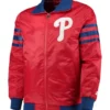 Philadelphia Phillies The Captain II Satin Red Jacket