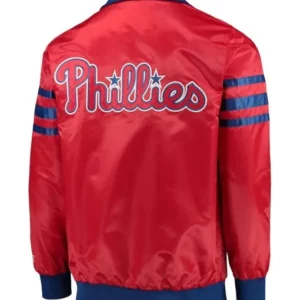 Philadelphia Phillies The Captain II Satin Red Jacket