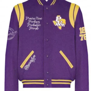 Prairie View A&M Purple Varsity Jacket