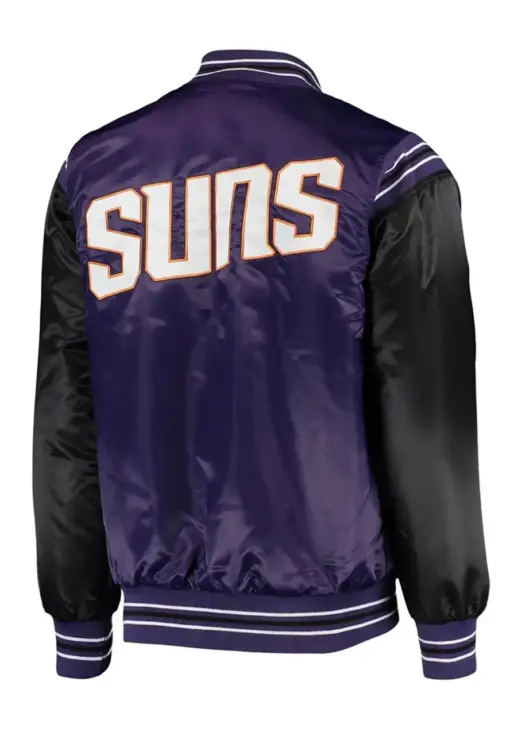 Phoenix Suns The Enforcer Purple and Black Varsity Jacket