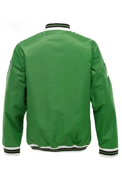 Burton X Snowboard Green Varsity Jacket