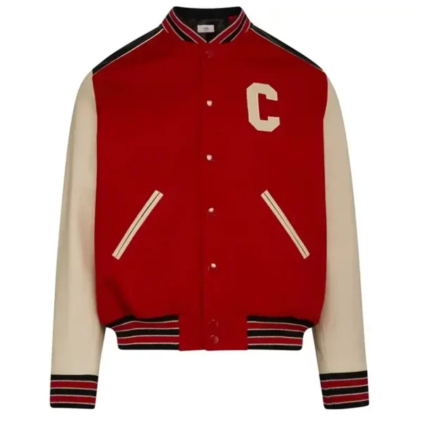 Celine Red Varsity Jacket