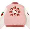 Hello Kitty Apples Pink Varsity Jacket