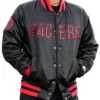 Indiana Pacers Black and Red Satin Jacket