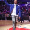 Jalen Hurts Amiri Varsity Blue Jacket