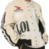 Loiter Racing Cream Varsity Jacket