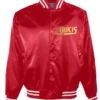 Los Bukis Red Varsity Satin Jacket