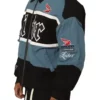 Loiter Racing Blue and Black Varsity Jacket