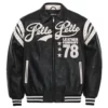 Pelle Pelle Encrusted Varsity Leather Jacket