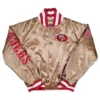 49ers Legends Gold Varsity Satin Jacket