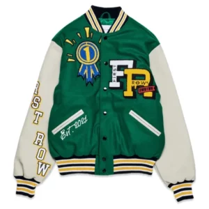 Trophy Green Varsity Bomber jacket