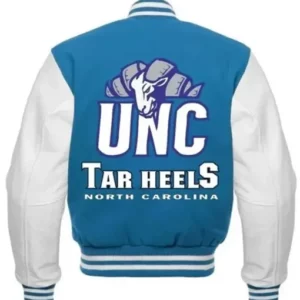 UNC Tar Heels Blue and White Varsity Jacket