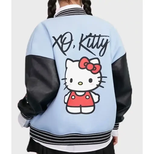 XO Kitty Hello Kitty Varsity Bomber Jacket