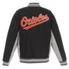 Accent Baltimore Orioles Black and Gray Varsity Jacket