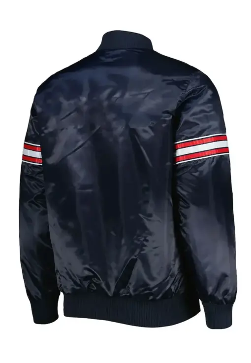 Atlanta Falcons Navy Blue Satin Jacket