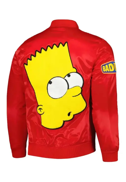 Bart Simpson Bomber Satin Jacket