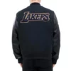 Los Angeles Lakers Logo Blended Varsity Jacket
