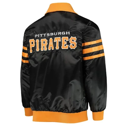 Pittsburgh Pirates Black The Captain II Satin Jacket