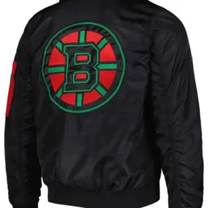 Boston Bruins Ty Mopkins Black Satin Jacket