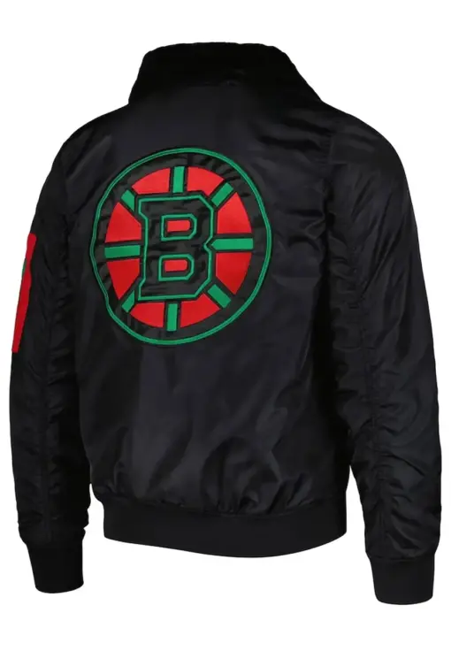 Boston Bruins Ty Mopkins Black Satin Jacket