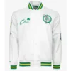 Boston Celtics City Collection White Varsity Jacket