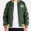 Green Bay Packers Champs Patches Satin Jacket