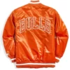 Chicago Bulls Bomber Orange Jacket