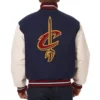 Cleveland Cavaliers Domestic Varsity Navy and White Jacket