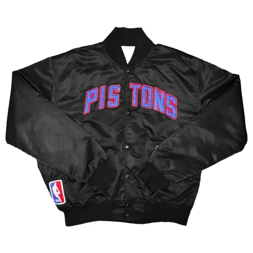 80’s Detroit Pistons Black Varsity Jacket