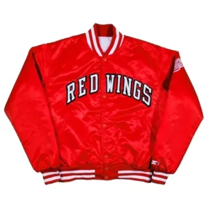 80’s Detroit Red Wings Red Varsity Jacket