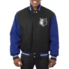 Minnesota Timberwolves Domestic Varsity Black and Royal Jacket