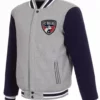 FC Dallas Navy and Gray Varsity Jacket