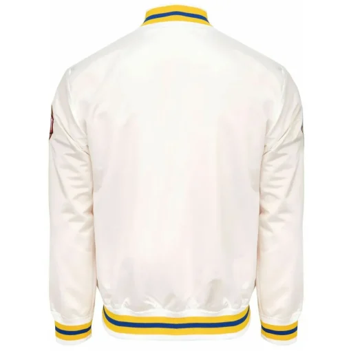 Golden State Warriors City Collection White Varsity Satin Jacket