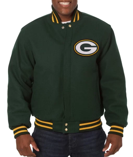 Green Bay Packers Varsity Green Varsity Jacket