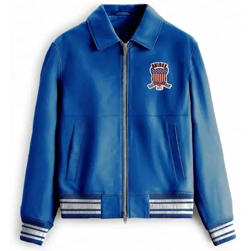 Icon Blue Leather Jacket
