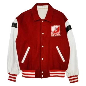 80’s Indiana Hoosiers Red and White Varsity Jacket