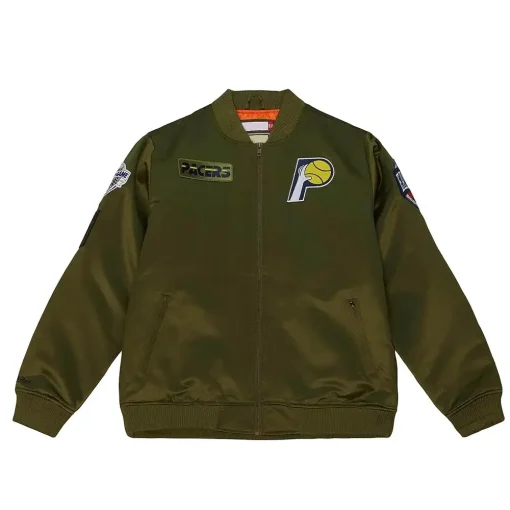 Indiana Pacers Flight Green Bomber Jacket