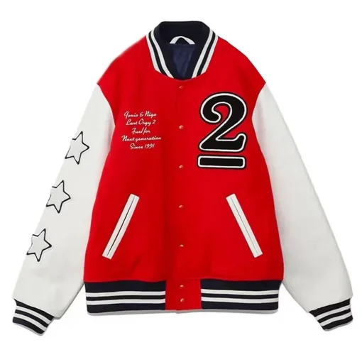 Undercover Last Orgy 2 Red and White Varsity Jacket