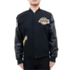 Los Angeles Lakers Logo Blended Varsity Jacket
