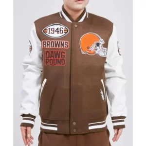 Cleveland Mash Up Browns Varsity Jacket