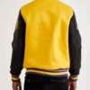 Mash Up Los Angeles Lakers Yellow and Black Varsity Jacket